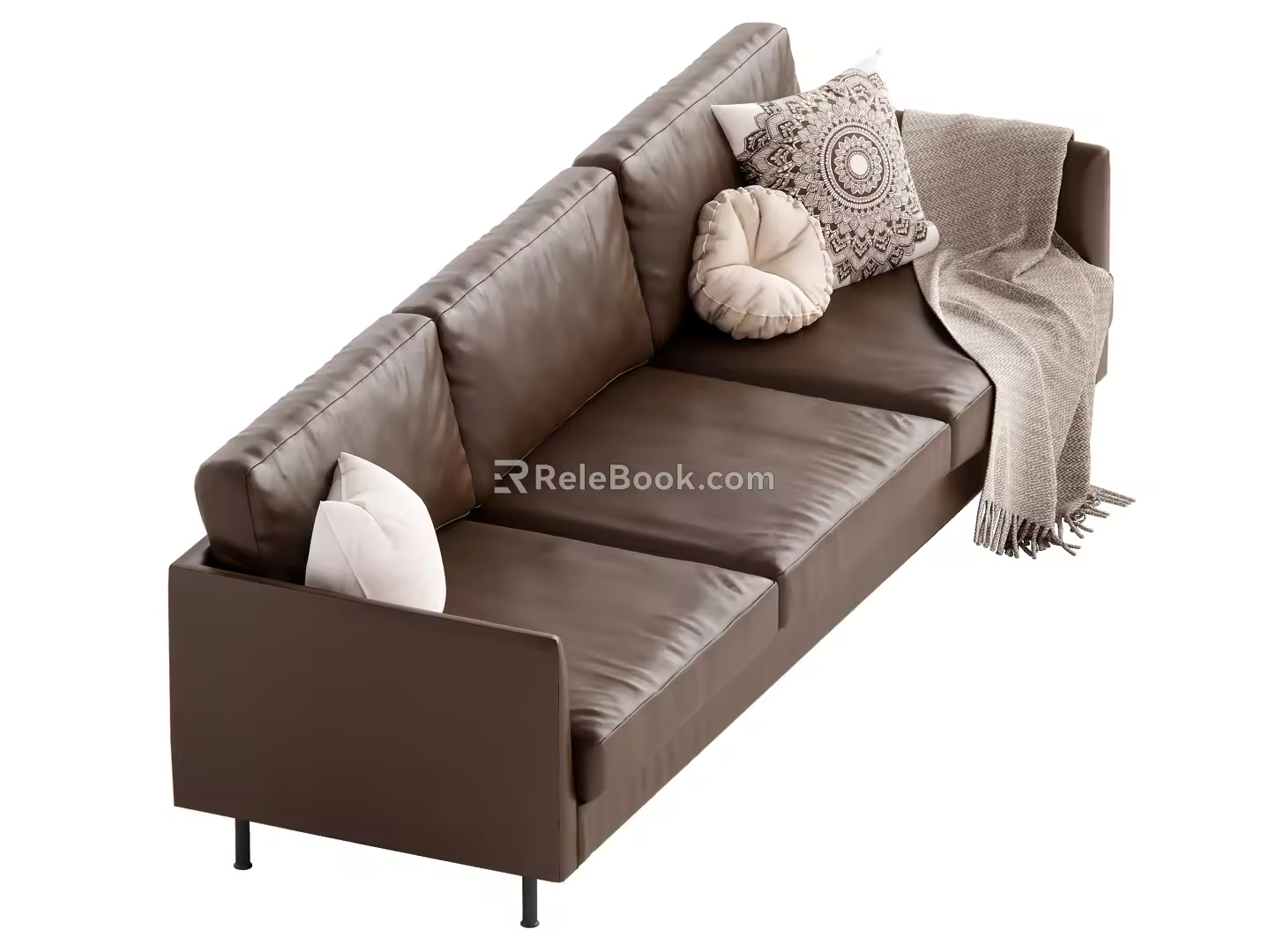 Middle-style multiplayer sofa 3d model