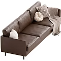 Middle-style multiplayer sofa 3d model