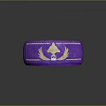 Detailed Vibrant Purple Parachute Canopy With Suspension Lines And Silhouette