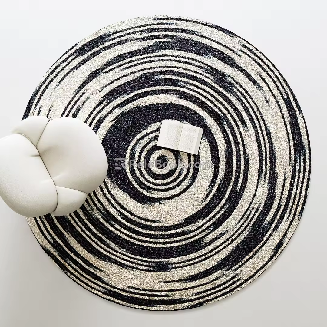 Modern Round Carpet 3d model