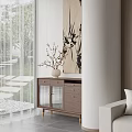 Light Filled Modern Living Room Interior With White Sofa Wooden Coffee Table And Wooden Wall Panel