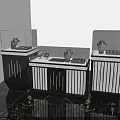 Elegant Jewelry Store Luxury Display Counter With Glass Top Marble Base And Gold Frame