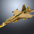 Kingdom of Saudi Arabia Military Fighter Jet With Green Stripe And Missiles