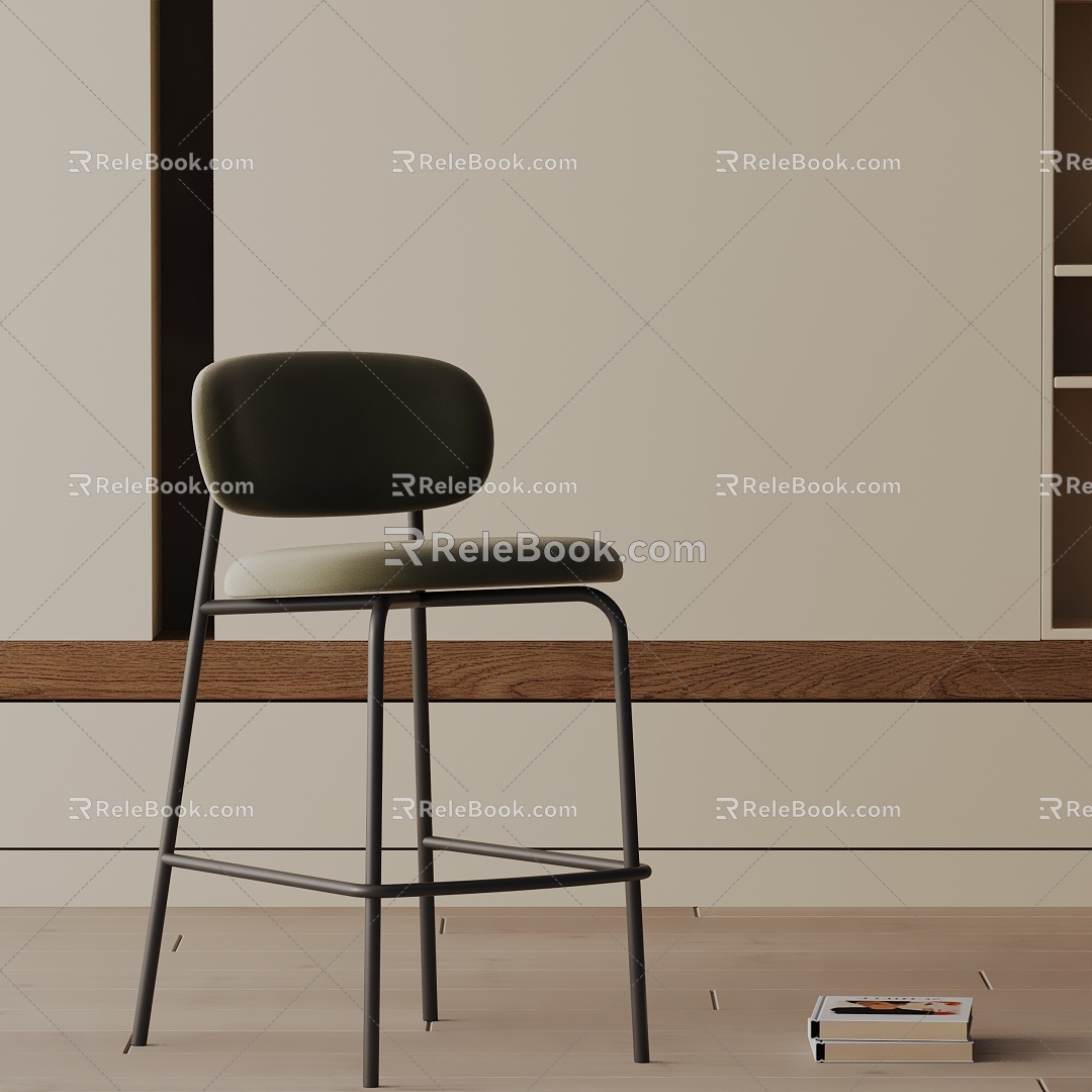 Modern Bar Chair 3d model