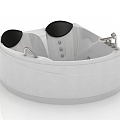 modern bathtub massage cylinder 3d model