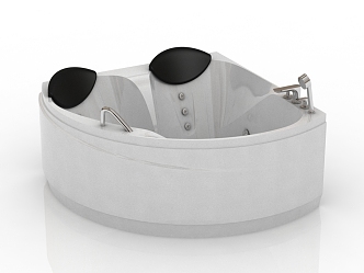 modern bathtub massage cylinder 3d model