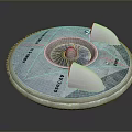 Circular Sensor Component Design AX1203 With 3.0V Label And White Covers