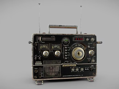 Industrial LOFT Radio 3d model Industrial LOFT Radio 3d model