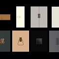 Various Modern Cabinet Handles With Sleek Metallic And Geometric Designs For Furniture