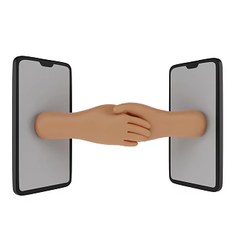 Modern Mobile Phone Smart Phone Cartoon Mobile Phone 3d model