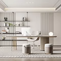 Modern Study Simple Study 3d model