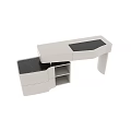 Modern Sleek Dressing Table Design With Drawers Storage And Smooth Countertop