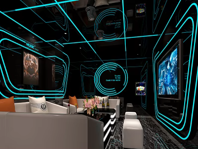 Modern KTV rooms 3d model