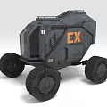EX Off Road Vehicle With Rugged Design Large Wheels And Gray Exterior