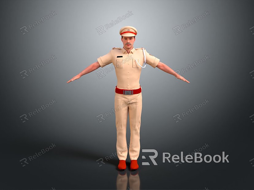 Police officers, civilian police, security, security, soldiers, soldiers, warrior figures model