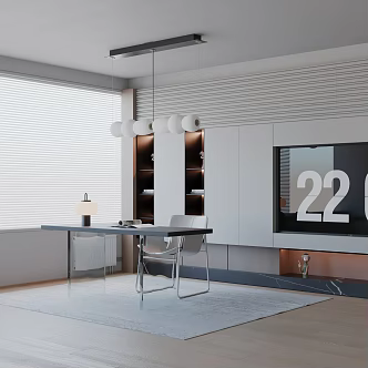 Modern dining table 3d model