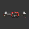 High Performance Foldable Red Drone With Four Propellers And Camera