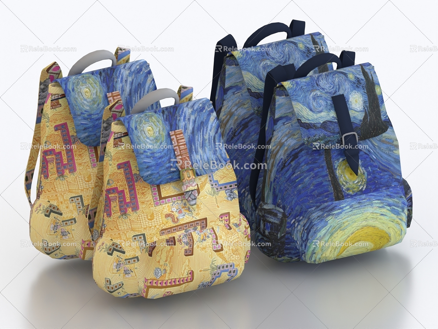 School Bag Backpack Luggage Bag Travel Bag Backpack Bag Leather Bag Computer Bag 3d model