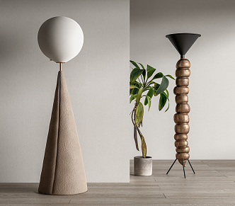 Quiet Floor Lamp 3d model