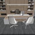 Modern Lounge Area With Wooden Walls Abstract Painting Sofa Chairs Large Windows And City View