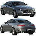 Mercedes Benz Coupe Front And Rear Views