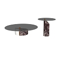 Modern stone coffee table combination 3d model