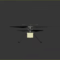 Solar Powered Space Probe With Deployable Solar Panels And Sturdy Support Legs Main Unit