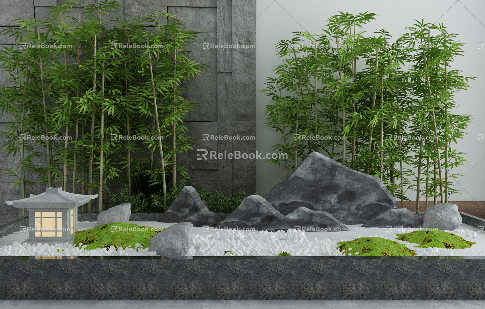 New Chinese Landscape Sick Garden Landscape 3d model