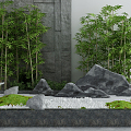 New Chinese Landscape Sick Garden Landscape 3d model