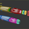 modern parts robot parts sci-fi parts sci-fi parts sci-fi equipment 3d model
