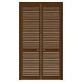 Middle style double door 3d model