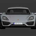 Silver Luxury Sports Car With Sleek Aerodynamic Design And Shiny Exterior