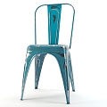 Single Chair Ironwork Chair Old Chair Leisure Chair 3d model