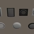 ceiling sound ceiling sound speaker horn 3d model