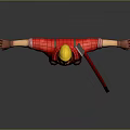 Worker European worker mechanic builder repairman miner digger figure 3d model