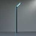 Modern Public Street Light With Sleek Pole And LED Illumination For Outdoor Areas