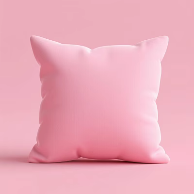 Soft Pink Decorative Pillow For Cozy Home Decor And Comfortable Use 3d model