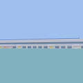 Large Modern Industrial Factory Building With Metal Structure And Multiple Glass Windows