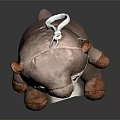 Plush Animal Shaped Children's Furniture Chair With Soft Surface and Brown Paws