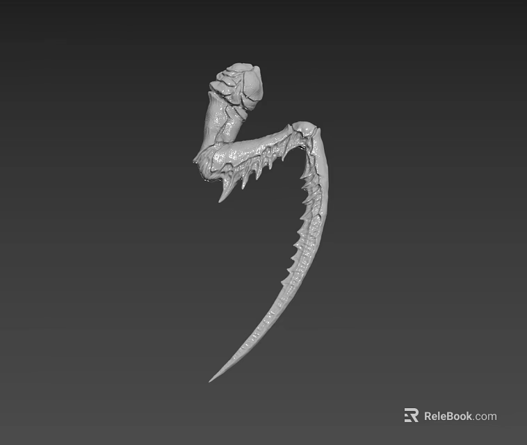 Game Movie Character Fantasy Sharp Spiked Claw Limb 3D Render Design 3d model 