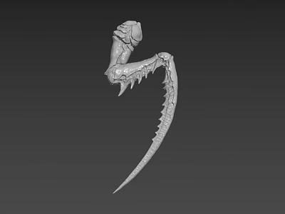 Game Movie Character Fantasy Sharp Spiked Claw Limb 3D Render Design 3d model