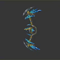 Crossbow Mechanical Crossbow Shift Bow and Arrow Shoot Far Equipment Weapons High-tech Crossbow 3d model
