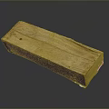 Antique Wood and Stone Box With Intricate Carvings And Natural Texture On Black Background