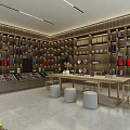 Premium Wine and Tobacco Specialty Store With Spacious Interior And Well Arranged Shelves