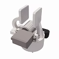 Mechanical Component With Gear Toothed Structure Connecting Parts And Black Base 3d model