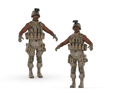 Modern soldier American super soldier 3d model Modern soldier American super soldier 3d model