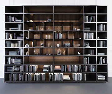 Modern bookcase 3d model