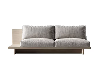 modern double sofa fabric double sofa 3d model