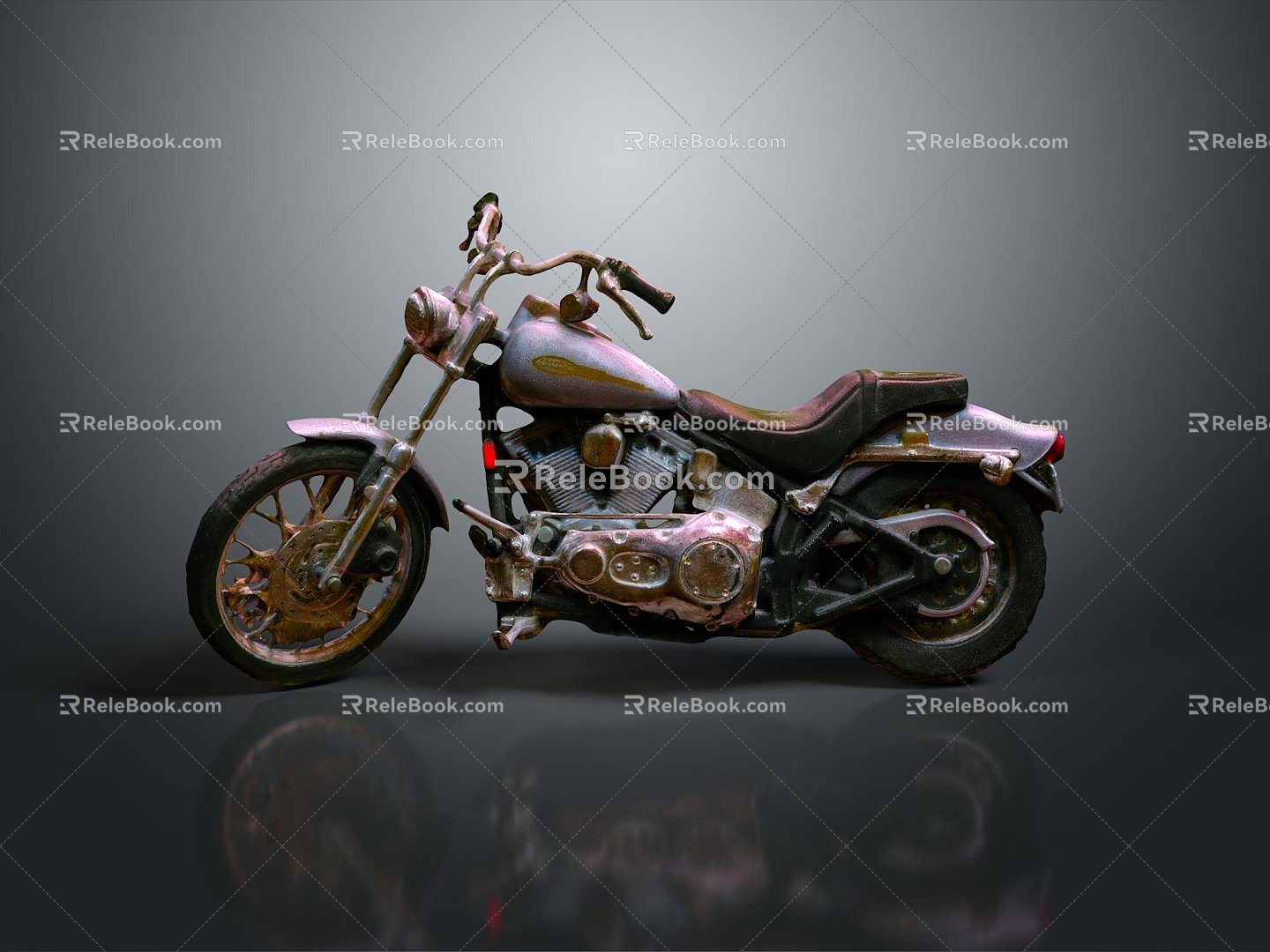 Motorcycle Two-wheeled Motorcycle Cross-country Motorcycle Road Race Motorcycle Motor Vehicle Transport 3d model