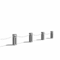 New Chinese Railing Simple Railing 3d model